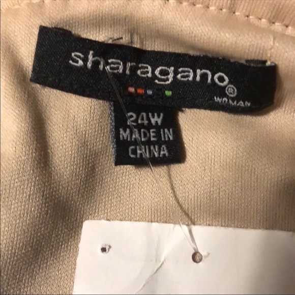 π Sharagano Black Lace Overlay Dress - Picture 6 of 7